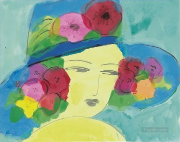 帽子をかぶった女性 モダン Oil Paintings